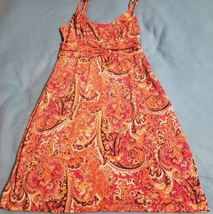 Pink Pattern Ann Taylor Loft Dress